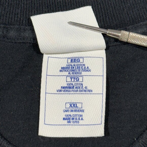 Vintage Pro Player Penguins NHL Eastern Conference Jersey XXL Black & Yellow 90s - Picture 7 of 9